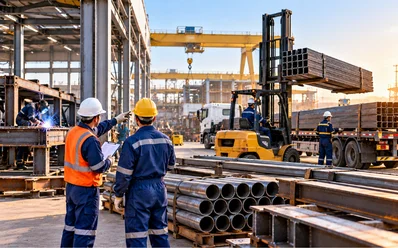 Industrial fabrication and welding workshop